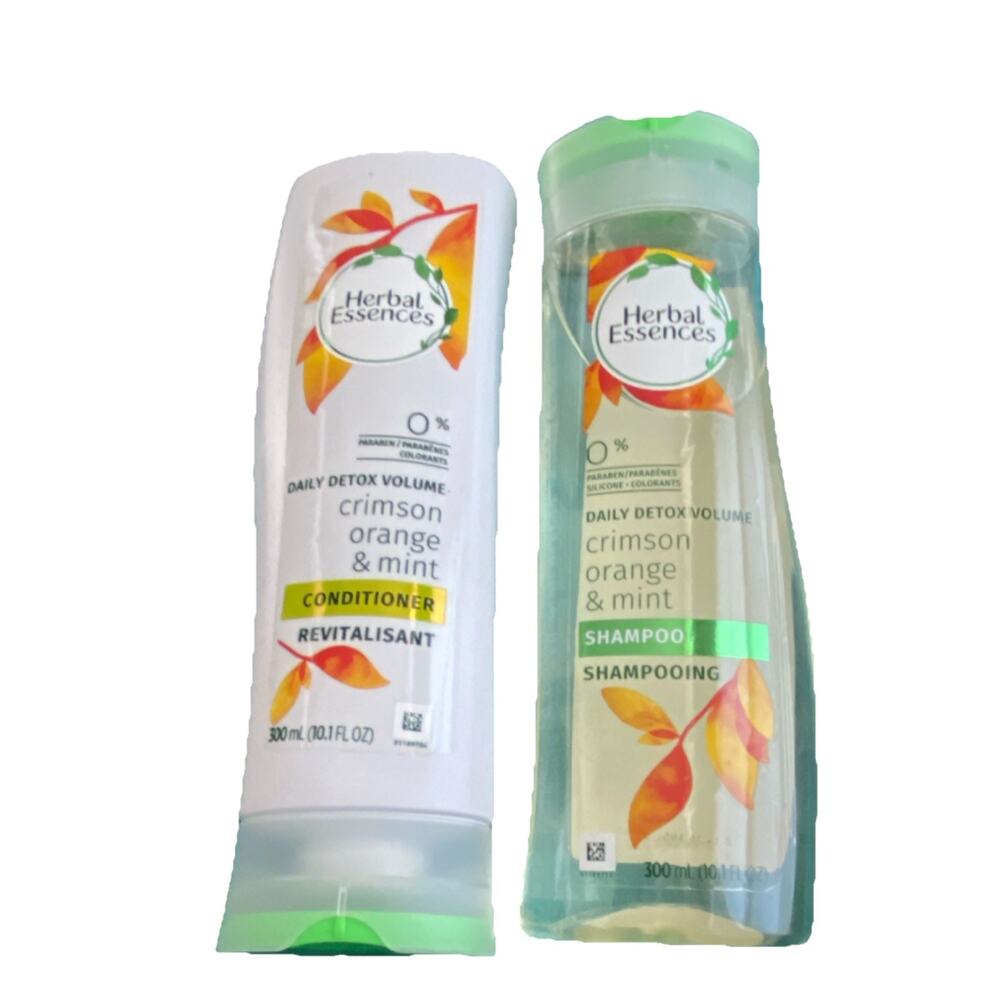 Herbal Essences Detox Volume Orange Mint Shampoo & Conditioner Set 300mL NOS
